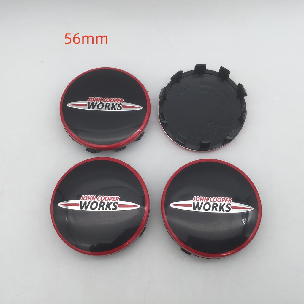 4pcs 54mm 56mm forMINI Car Emblem Wheel Hub Center Cap Badge Covers Sticker Decal Styling Accessories