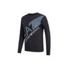 Emporio Armani EA7 Slanted Logo Long Sleeve T-Shirt Men tops Black 6HPT37-PJ7CZ-1200