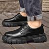 Modische Herren Freizeitschuhe aus Leder für Business und Werkzeugbau Stilvolle Dicksohlige Designerschuhe Hohe Qualität Bequeme Oxford-Schuhe zum Gehen
