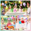 Pastel Birthday Party Hats For Kids Glitter Powder Rainbow Cone Kids Hats Pastel Rainbow Themed Paper Ha-Ts