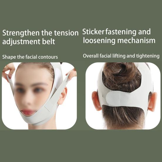 V Line Lifting Masque for Sleeping Adjustable Chin Strap Jawline Shaper Facial Slimming Double Chin Reducer for Women