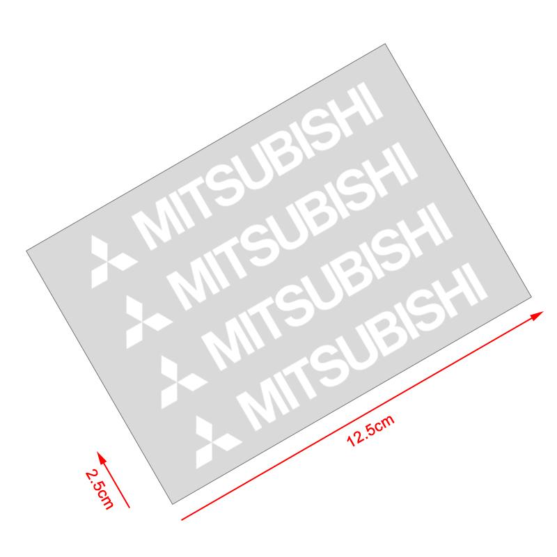 4 Piezas Pegatinas para Manijas de Puerta de Coche Pegatinas para Espejo Retrovisor Trasero de Neumáticos Decoración Para Mitsubishi Pajero Outlander XL Montero Lancer Triton l200 Galant