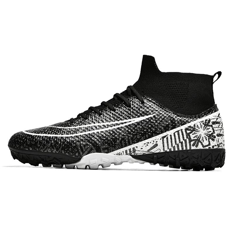 Men Society Football Boot Original Artificial Grass Long Spikes Football Futsal Shoes Outdoor Sports Soccer Shoes for Man