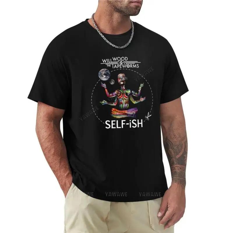 

2025 New selfish selfish Will Wood T-shirt Cute top graphic T-shirt men s casual loose black cotton men s T-shirt S