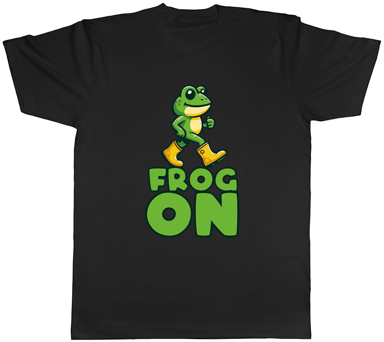 Funny Frog On Toad Webbed Amphibian Joke Mens T-Shirt Tee Gift Top S