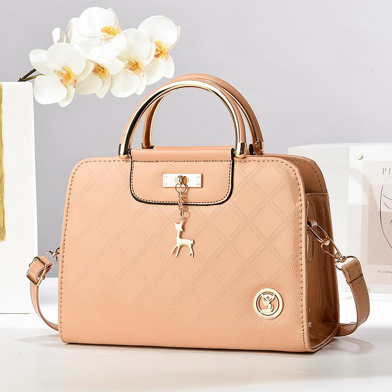 Women's Bag Small Square Bag Solid Color High-end Handbag Versatile Shoulder Messenger Bag