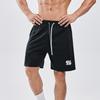 Men Summer Casual Shorts Elastic Drawstring Waist Fitness Quick-Drying Sports Shorts with Pockets Solid Color Wide Leg Shorts