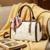 Exquisite Oriental Embroidery Daily Handbag For Middle Aged Ladies, Multi-purpose Top Handle Shoulder Crossbody Gift Bag