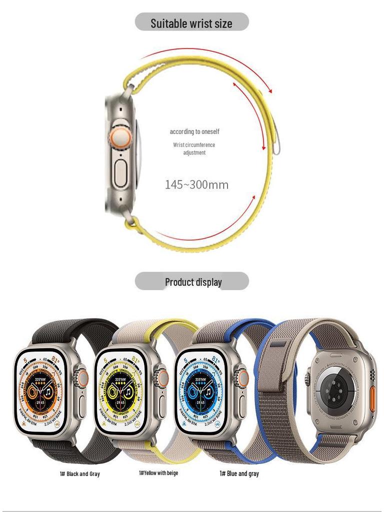 Apple Watch Ultra S7 Official Nylon Trail Loop Band for iWatch 8