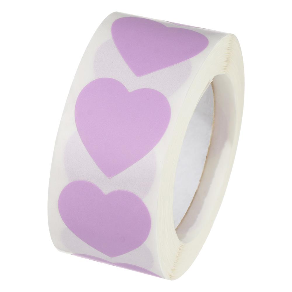 500 Pcs Package Label Gift Packaging Stationery Sticker Scrapbooking Love Heart Shaped Seal Labels