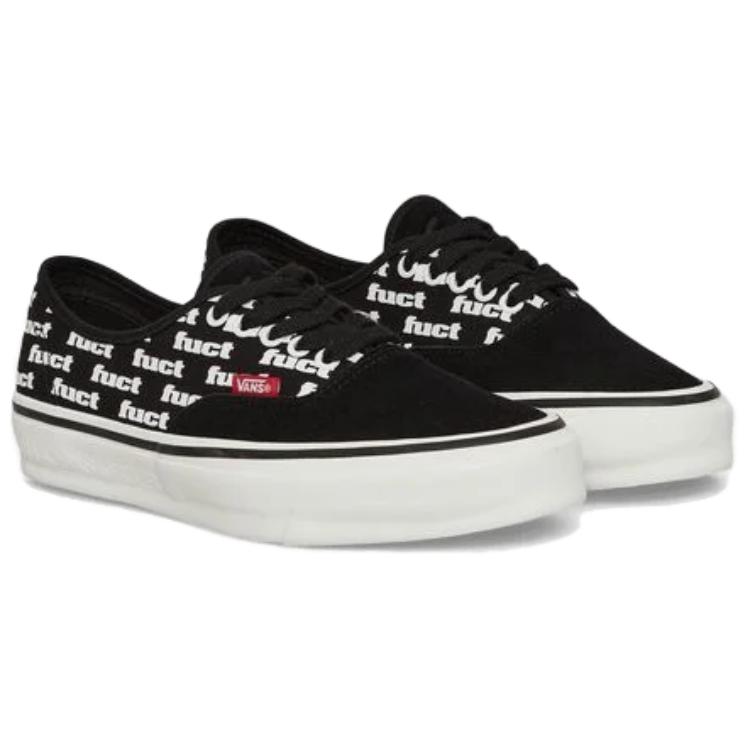 Vans Authentic Reissue 44 LX FUCT x Slam Jam Black Marshmallow Unisex Sneakers VN0007QZT5O1