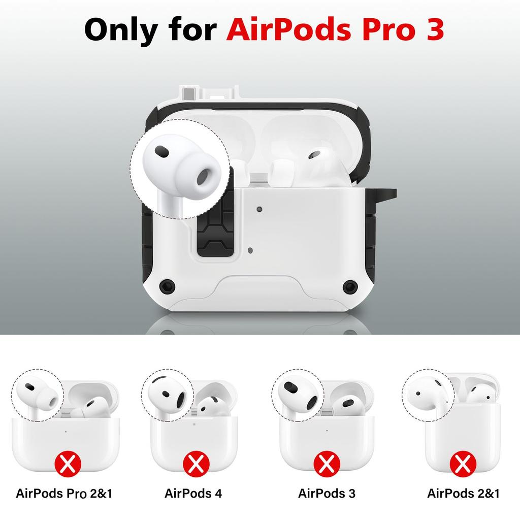 HITZEE AirPods Pro 3 Compatible Compatible with AirPods Pro 3rd Generation Magnetic with Phone MagSafe Case, (2025), Auto-Lock, Stand, Cover,