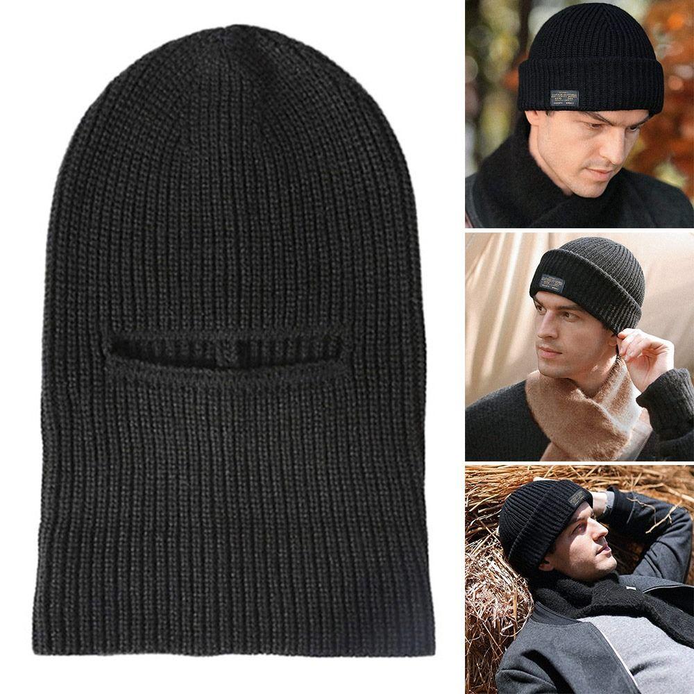 

Маска 2 в 1, шапка-бини, теплая шапка-капюшон, открытый анфас, лыжная шапка