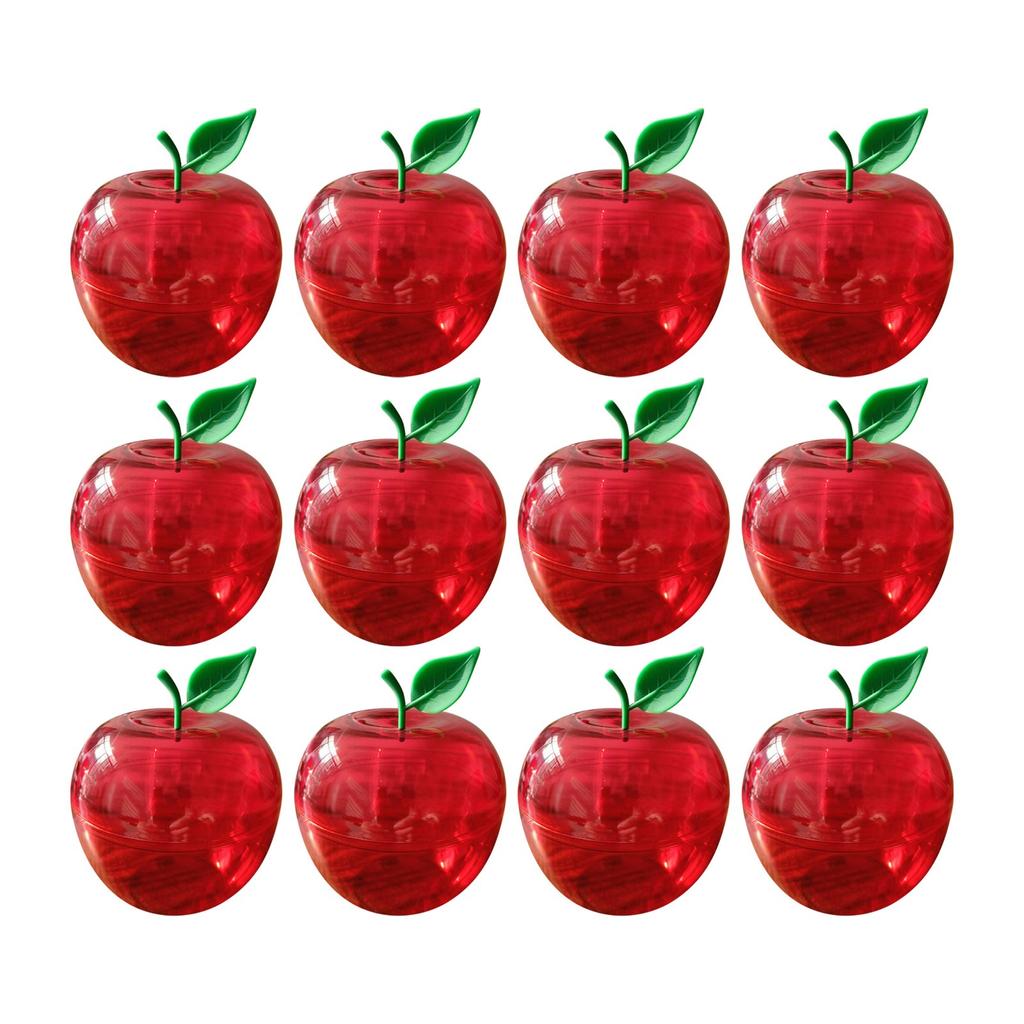 12 Sets Plastic Container For Teacher, Large Shaped Candy Jars Boxes, Teacher Week Appreciation Gifts Graduation Back To School Ornaments For Party