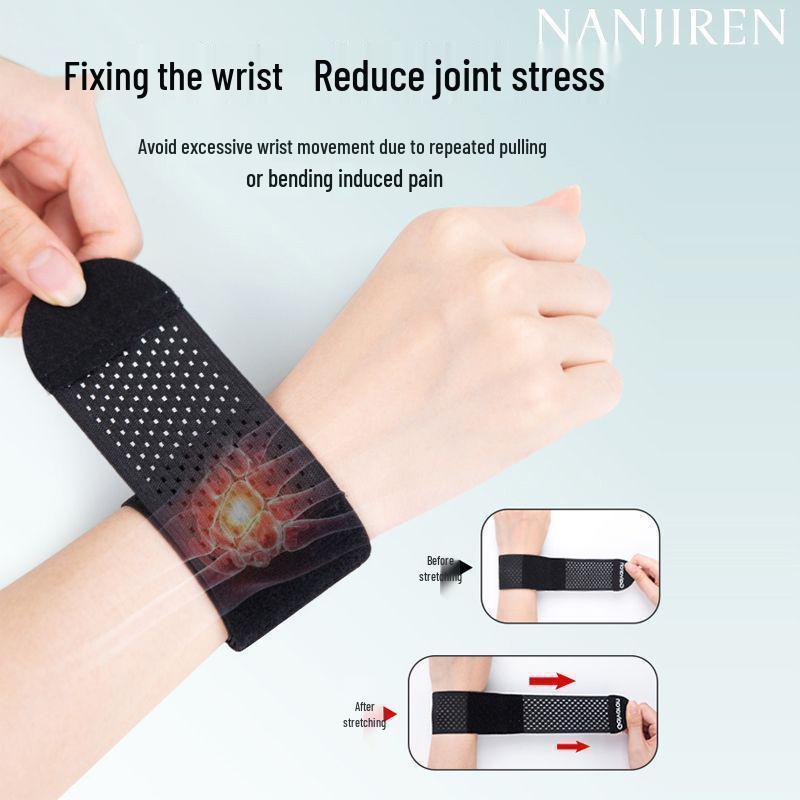 

Breathable Elastic Wrist Support for Men & Women - Ideal for Summer Sports, Badminton, Fitness, Jump Rope - Anti-Sprain & Thin Design