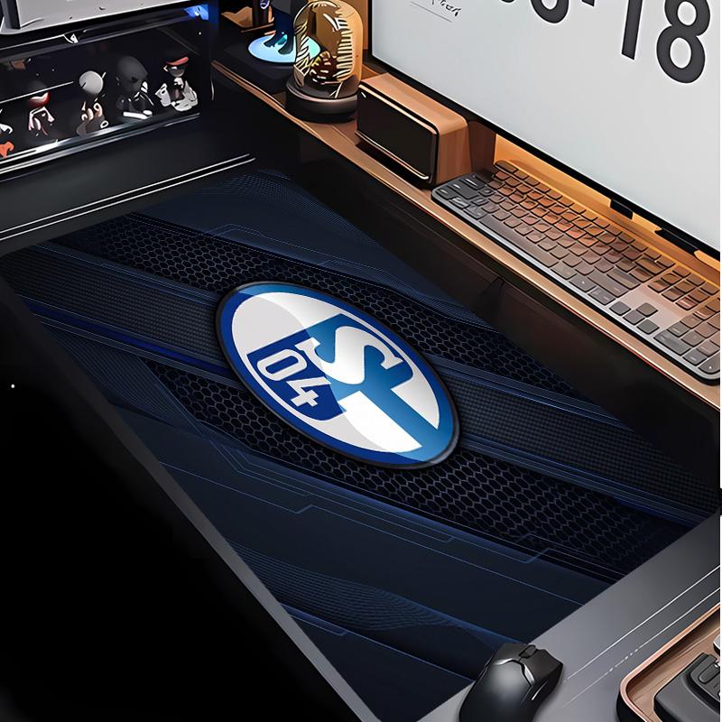 Tappetino per Mouse con Motivo Calcio Schalke 04 Non?Tappetino Mouse da Gioco Antiscivolo con Base in Gomma per Scrivania Ufficio Casa