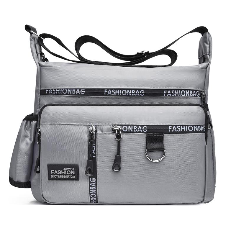 Men's Large Capacity Crossbody Bag Waterproof Shoulder Bag Business Travel Bag