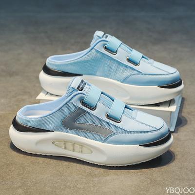 Men's Summer Fashion Slippers Outdoor Versatile Height Increasing Shoes Thick Bottom Beach Toe Slipper Casual Male Half Slippers
