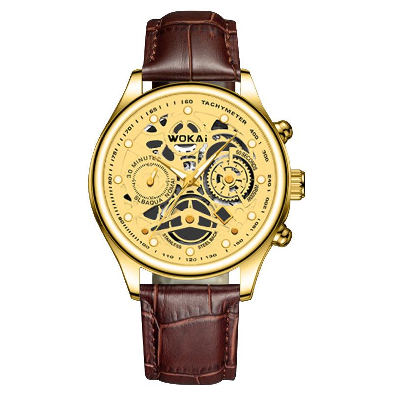 Dongguan wokai wokai quartz watch casual belt men s watch