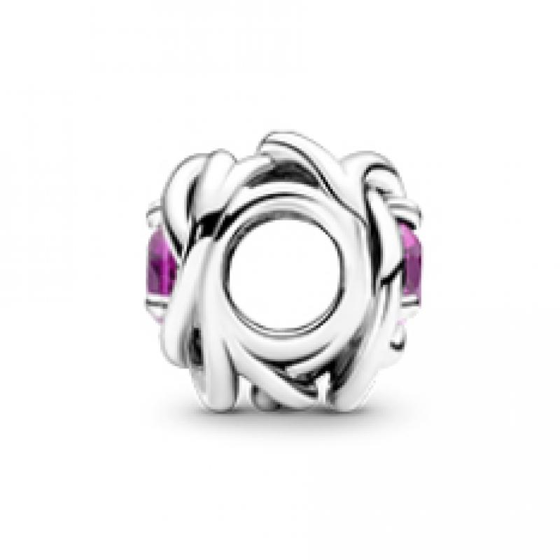 Pandora October Pink Eternity Circle Charm 790065c05