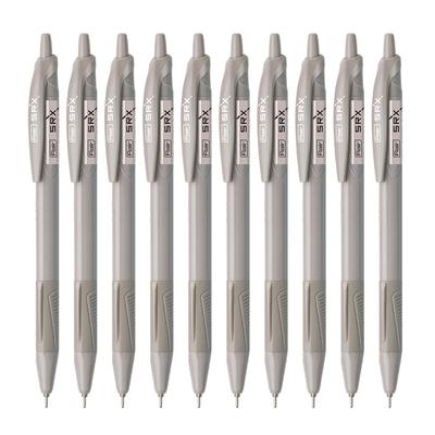 Flair SRX 0.7mm Retractable Ball Pen Black Ink Pack Of 1 X 30 Smooth Writing Pens With Triangular Grip For School Office Use