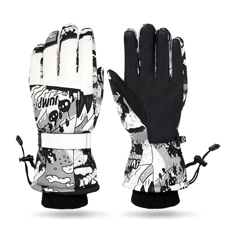Thick Insulated Ski Gloves Men Winter Outdoor Snowboarding Hiking Touchscreen Windproof Waterproof Warm Fleece Lined