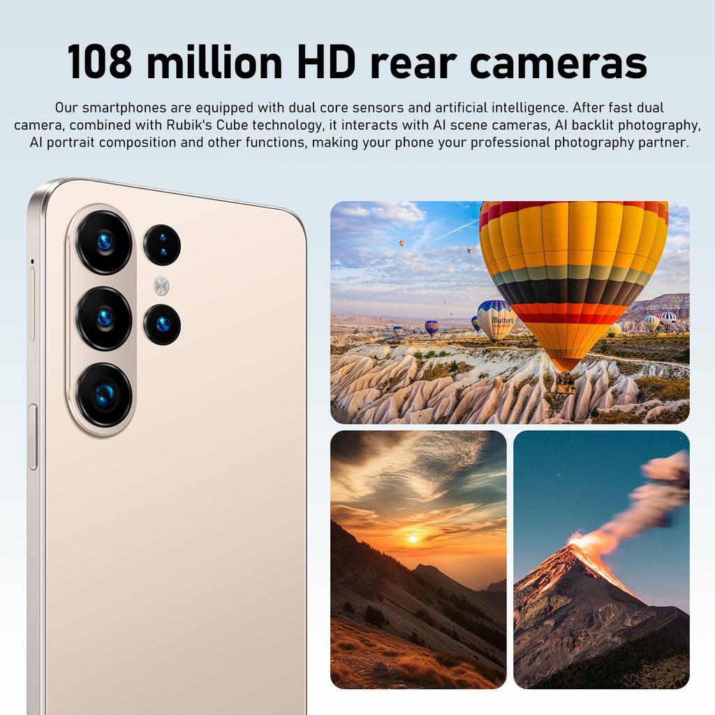 S26 Ultra Smartphone: 16GB RAM, 1TB Storage, 7.3-inch Android Display