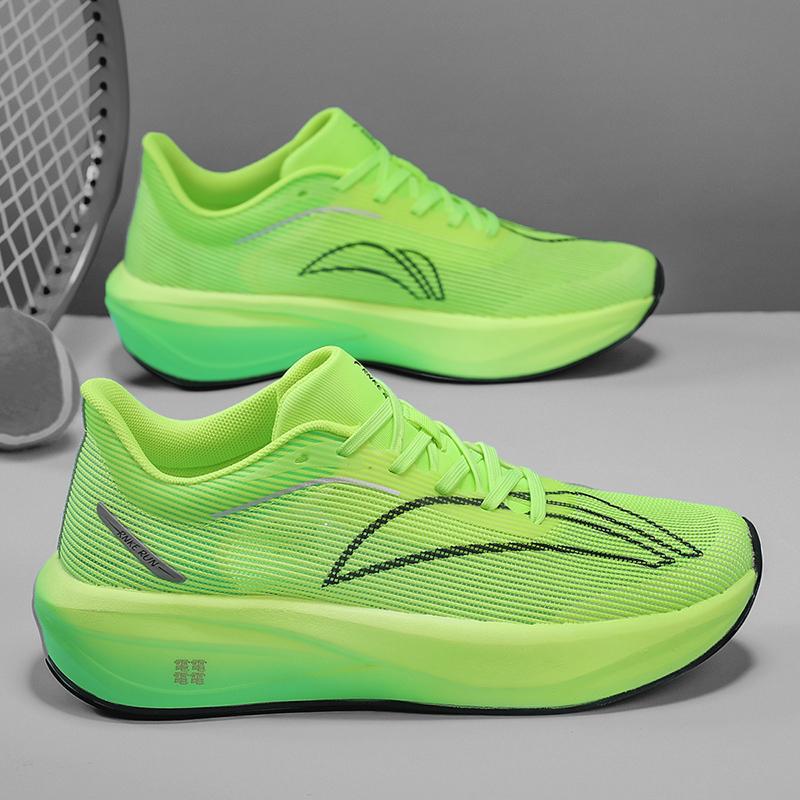 Activity Performance Shoes Fluorescent Green Light Dance Shoes Couple Soft-soled Sports Running Shoes Men's and Women's Walking Shoes 34-4