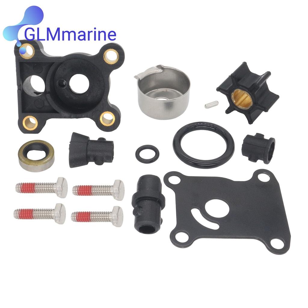 394711 Water Pump Repair Kit Fits for Johnson Evinrude Outboard 9.9HP 15HP 0394711 391698 Boat Motor Replace Sierra 18-3327