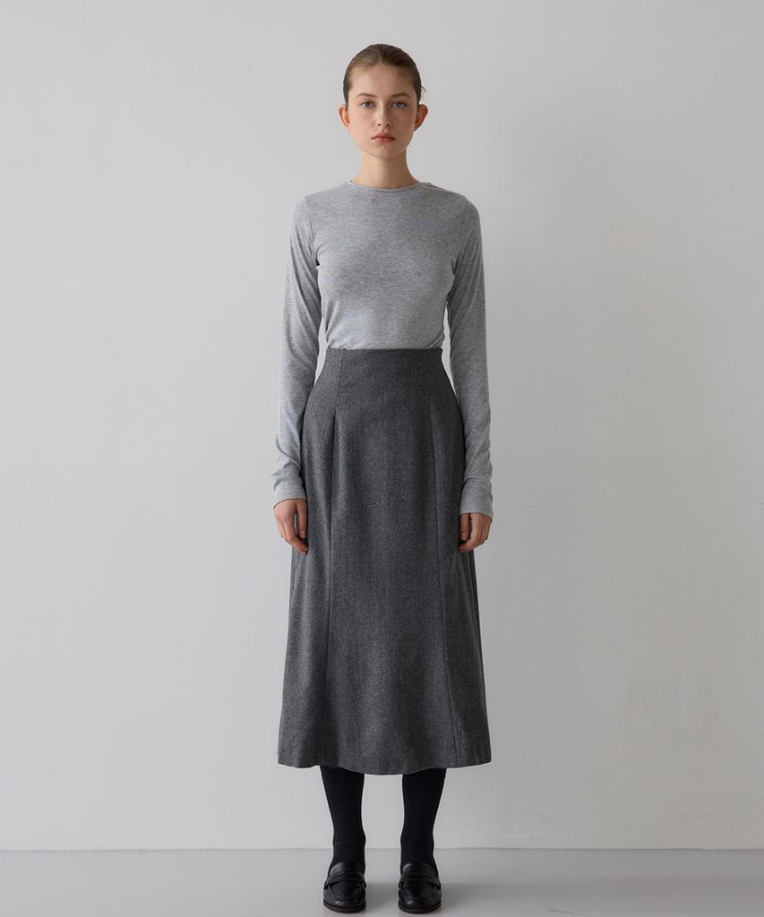 SISTERHOOD Wool Mermaid Skirt - Gray