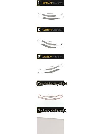 Tucson L 2021 Front Bumper Lip Grille Trim, Anti-Scratch Bright Strip Modification Accessories
