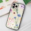 Art Flower For IPhone 13,17,11,12,16,14,15,Plus,Pro Max Soft Silicone Black Phone Case