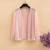 Summer Women's Short Lace Cardigan Thin Coat Shawl Plus Size Mesh Sunscreen Jacket