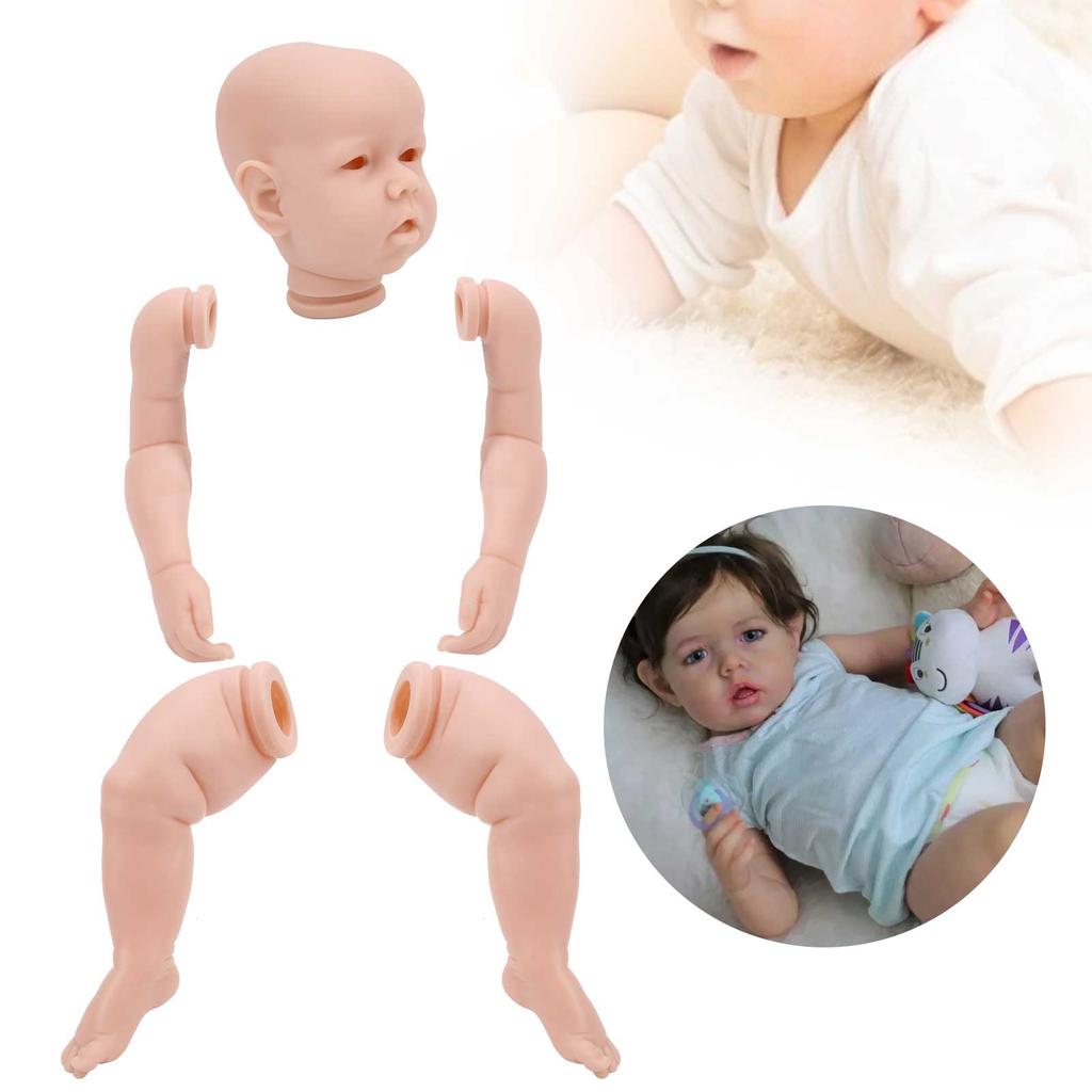 22inch Reborn Baby Doll Lifelike Blank Doll Head Arms Legs Children DIY Toy Baby Doll