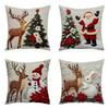 45x45cm Throw Cushion Cover Linen Pillow Case New Christmas Pillow Cover  Living Room