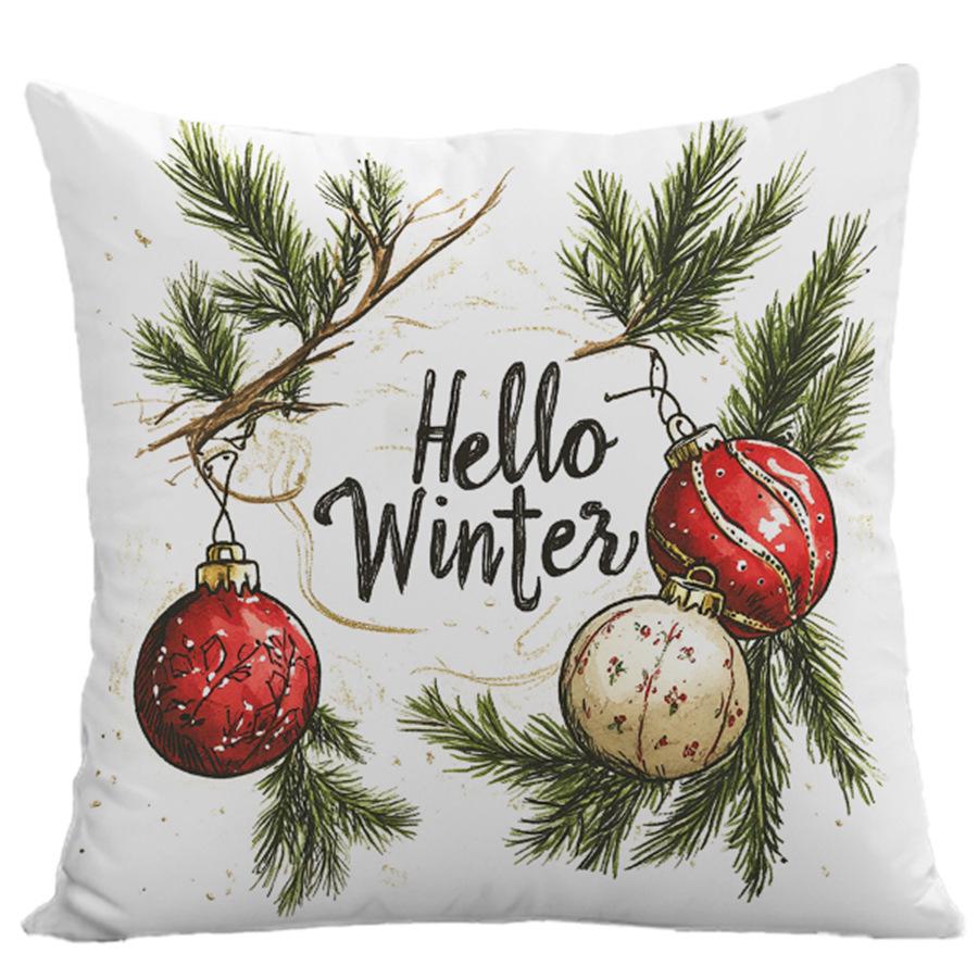 

Трансграничный Рождественский Набор Наволочек для Дивана и Домашнего Декора 45*45cm (without insert)