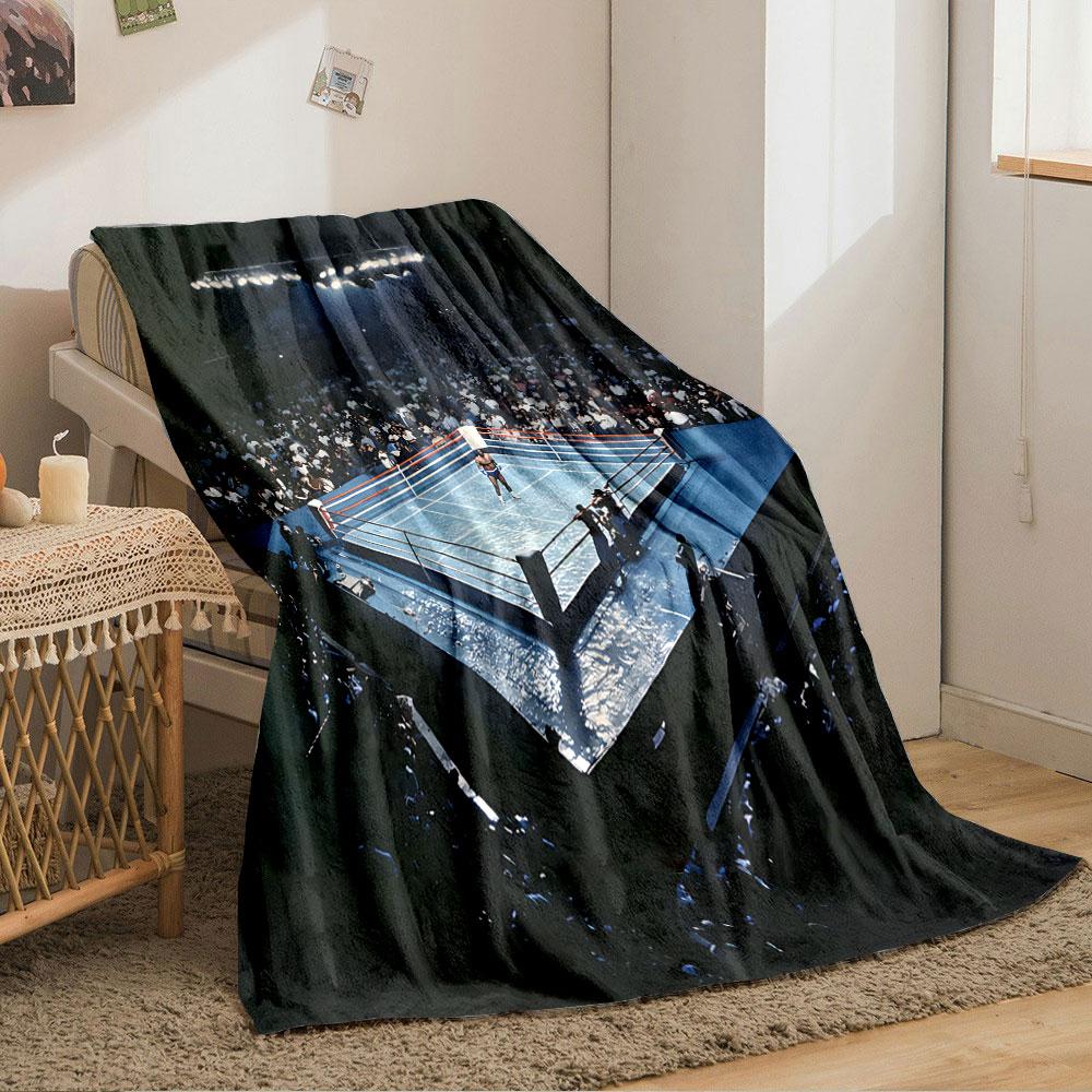 Boxing Ring Spectacle Blanket for all seasons blanket lunch break throw gift