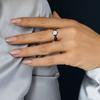 Round Solitaire Engagement Ring for Women, Cubic Zirconia CZ Stone Wedding Brand Jewelry