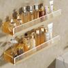 Acrylic Bathroom Shelf Wall-mounted Toilet Towel Bar Wash Counter Storage Rack Bathroom Shower Shelf  Bathroom Accessories