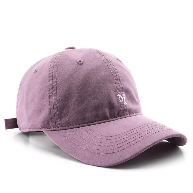 

Washed Cotton Baseball Cap for Men Women Vintage Distressed Dad Hat Adjustable Soft Sun Hat Embroidery Adjustable&Adult фіолетовий
