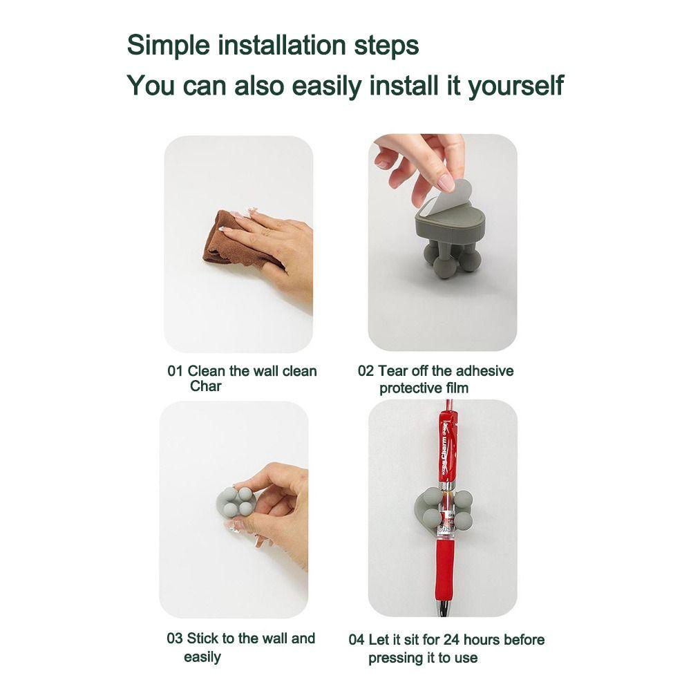 Silicone Wall Mounted Hook No Punch Razor Holder Creative Bathroom Organizer  Dorm