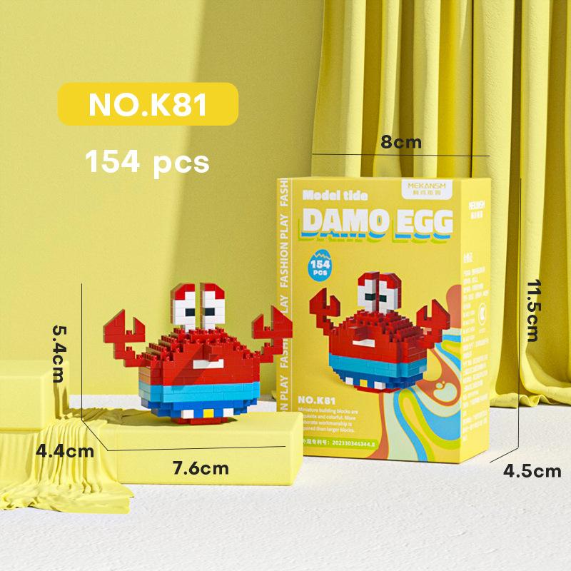 Stitch Building Blocks Anime Kawaii Cartoon mini Action Children's Figures Blocks Bricks Assemble DIY Toys Gift for Kids
