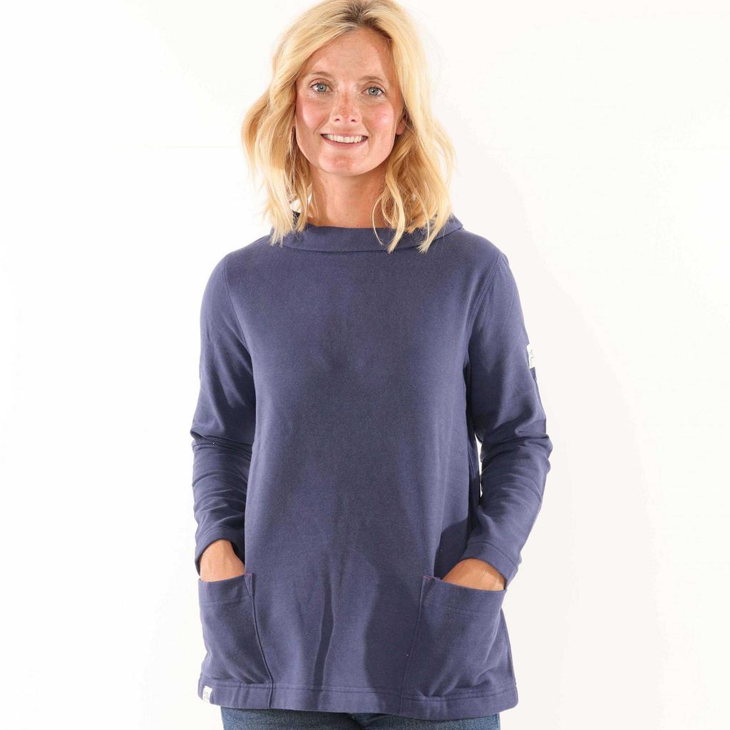 Lazy Jacks Womens/Ladies Plain Roll Neck Sweatshirt