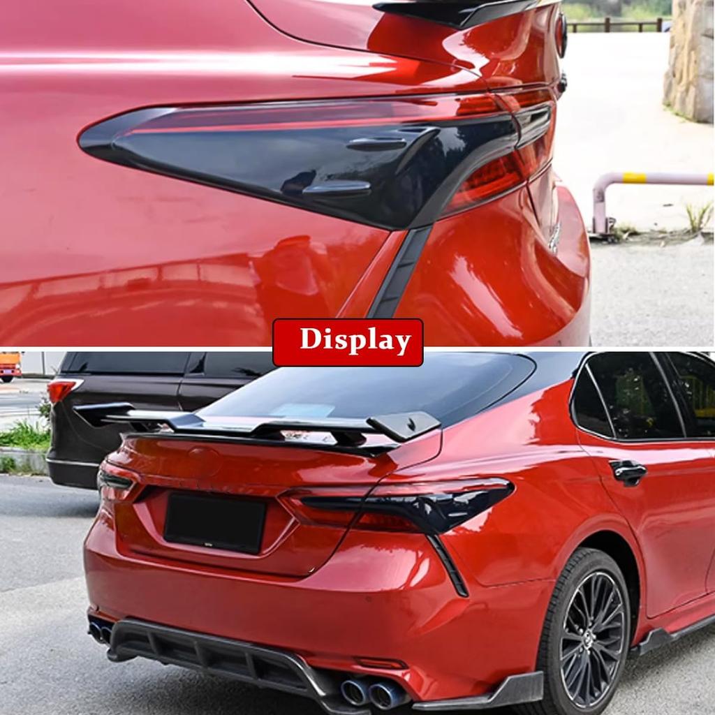 Tail Light Lamp Cover Guard Trim 4Pcs for Camry 2024 2023 2022 2021 2020 2019 2018 Tail Light Frame Bezels Decoration Protector Accessories