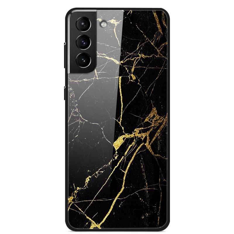 For Samsung S22 5G Cases S22Plus S22Ultra 5G Tempered Glass Hard Back Cover for Samsung Galaxy S22 Plus Case S22Ultra S22+ Cover