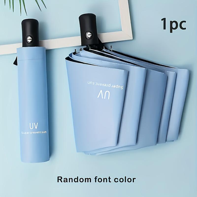 8 Ribs Travel Rain Sun Umbrella Windproof Multi-Color Travel Umbrella Automatic Open And Close Portable Folding Anti UV Umbrella