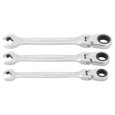 TONE Schnellratsche Wrench Set RMFQ300 Schwenkkopf (3-teiliges Set)