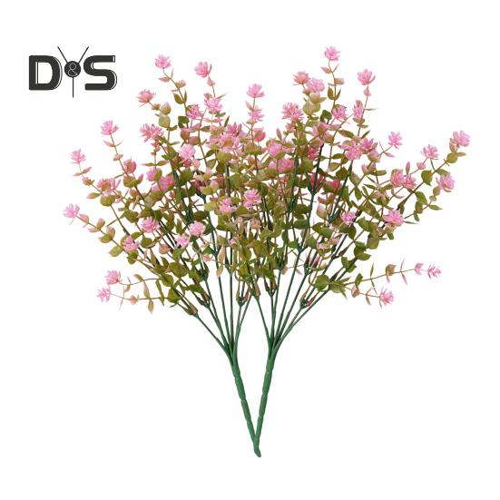 2 Piezas Flores Artificiales de Exterior Realistas Resistentes a los Rayos UV Plantas Falsas Flores Falsas con Tallos Flexibles para Colgar en Macetero Porche Hogar Decoración de Boda