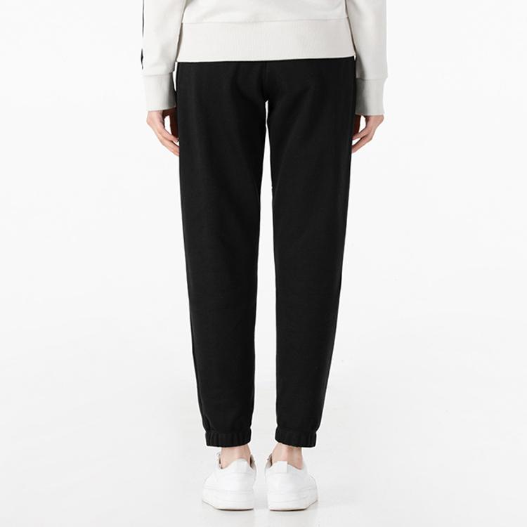 Nike Logo Print Drawstring Knit Sweatpants Kids Bottoms Black DM8373-010