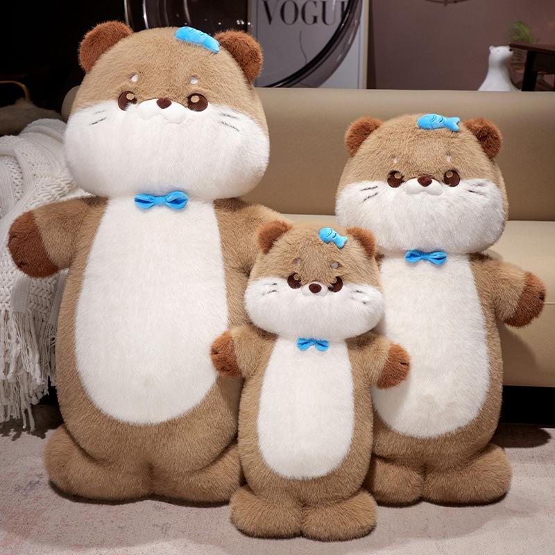 Cartoon Cute Sea Otter Doll Plush Toy Otter Doll Home Pillow Cushion Girl Soothing Doll